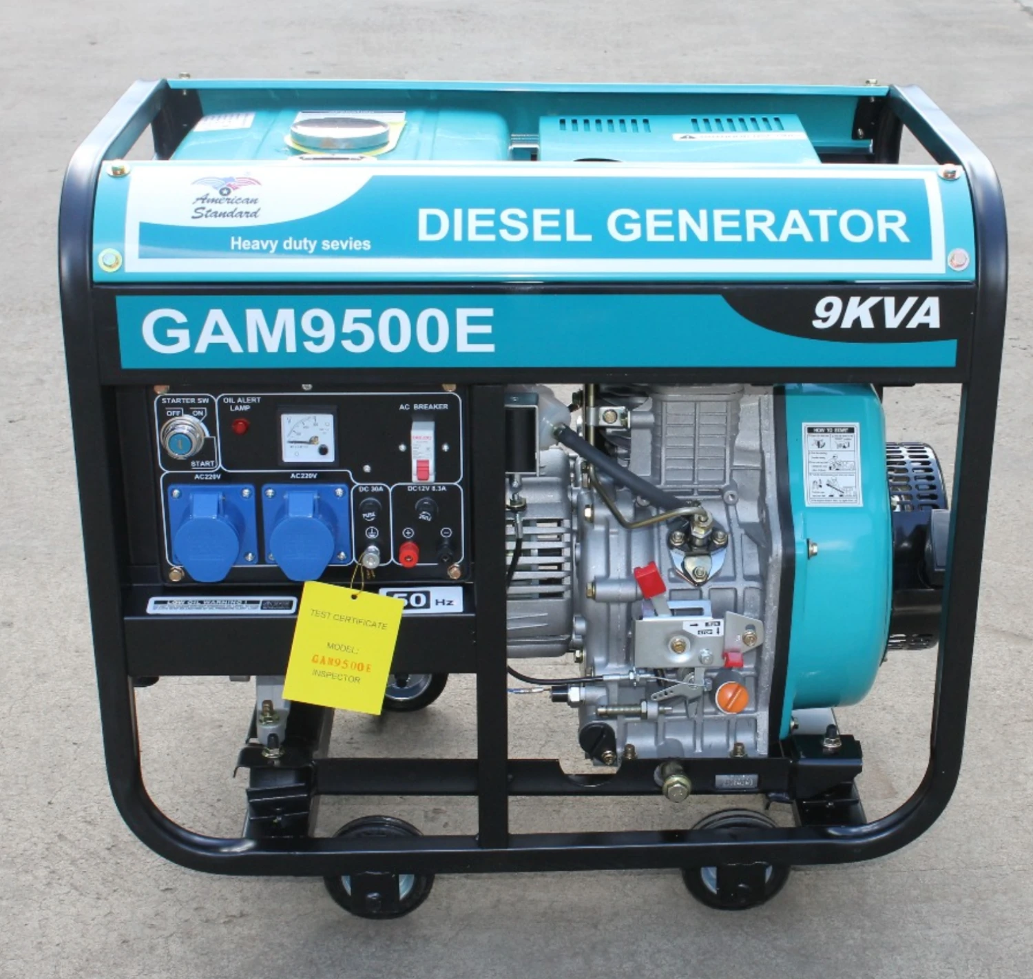 Portable 9.5Kva Diesel backup generator - GAM Africa