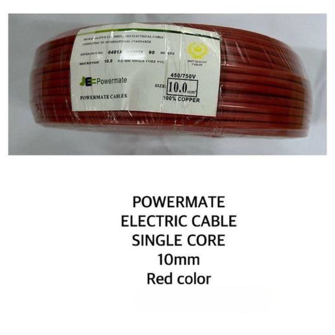 10.0mm Powermate Single Core Cable 90m – Red | 10.0mm Red Phase Cable 90m