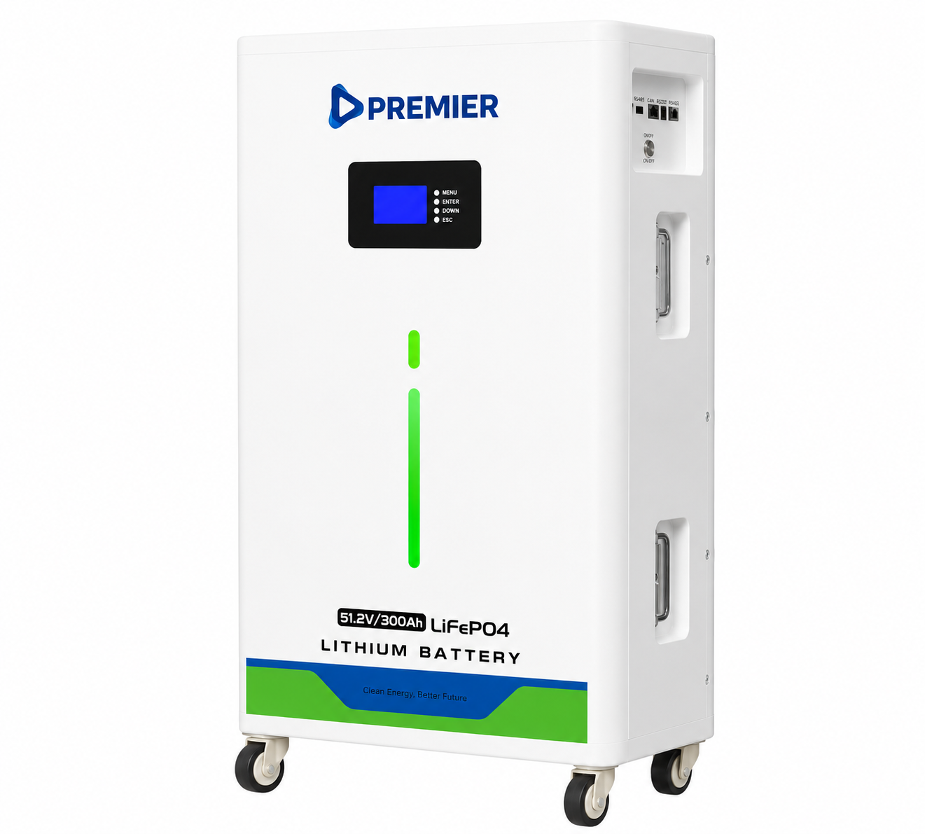 15.36kWh 51.2V Premier Lithium Battery – 15kW 48V 300Ah
