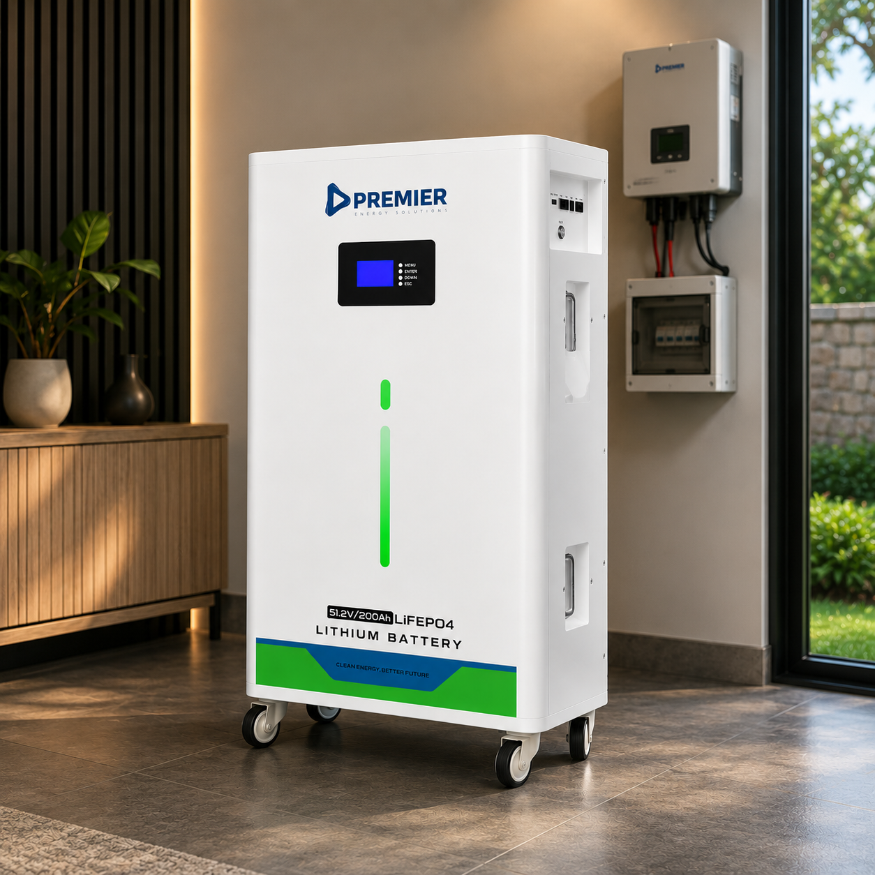 15.36kWh 51.2V Premier Lithium Battery – 15kW 48V 300Ah