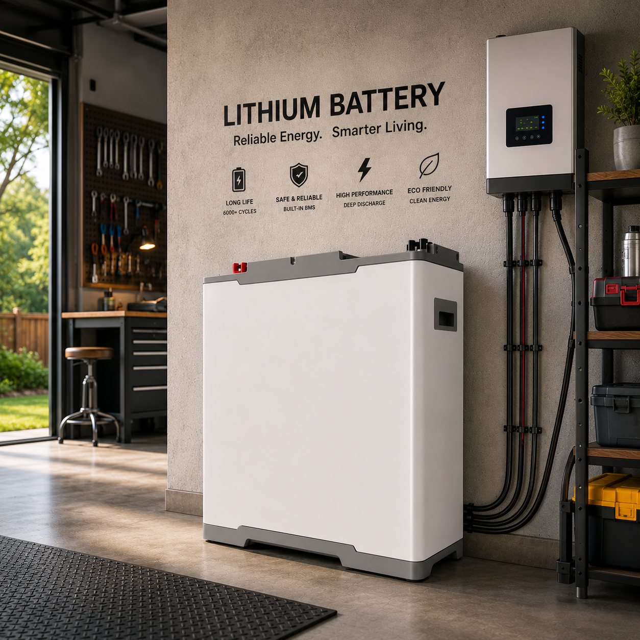 3.8kW 12V Lithium Battery – 300Ah Blue Carbon Powerwall LiFePO₄ OLP12-300
