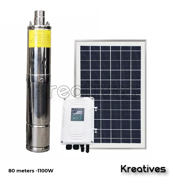 Shiyuan 80M 1100W Solar DC Submersible Pump with Controller