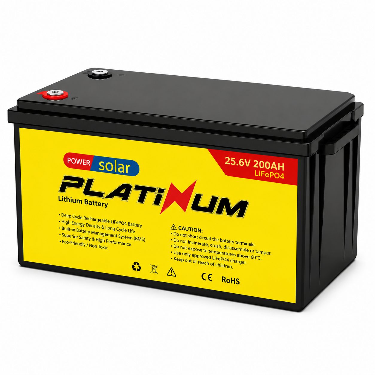 200ah 24v Platinum Lithium Battery Lifepo4 Chloride Solar