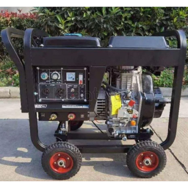 KMAX Italy 10Kva 2-in-1 Diesel Welding Generator with Wheels – Reliable Power & Welding Solution