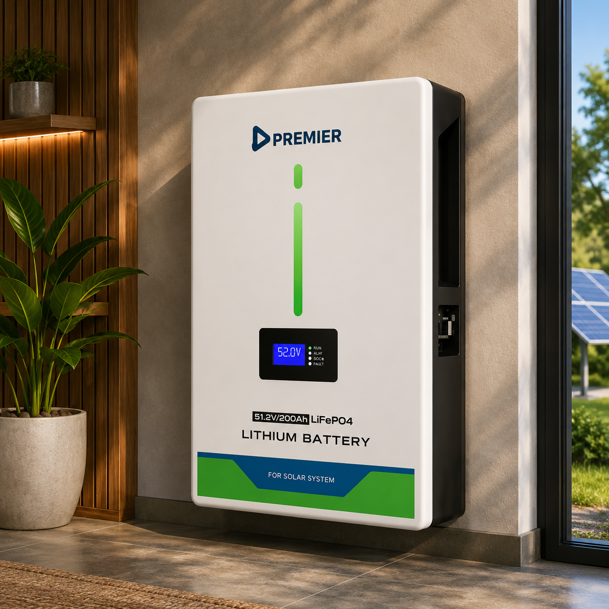2.5kW 24V Premier Lithium Battery – 2.56kWh 25.6V 100Ah