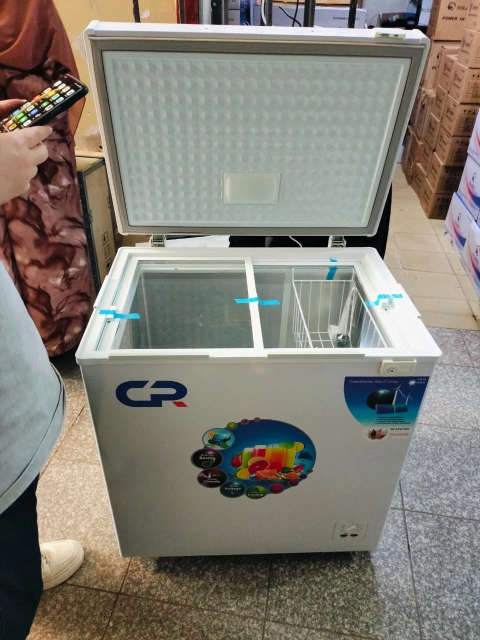 158L Solar DC Chest Freezer - 12V/24V Solar DC Freezer