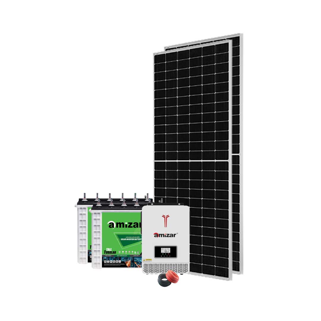 2kW Amizar Solar Kit – Complete Off-Grid System | 2kW Amizar Solar Power System with Battery