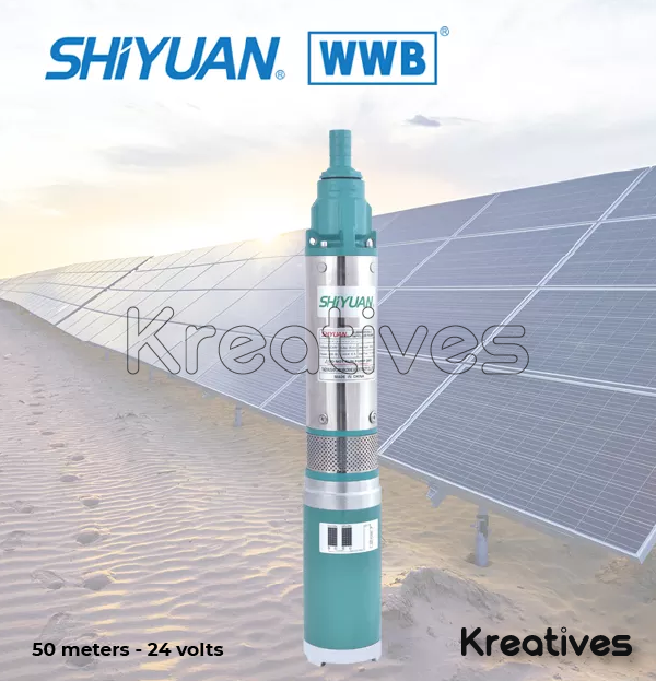 Shiyuan 50M 24V 600W DC Solar Submersible Pump