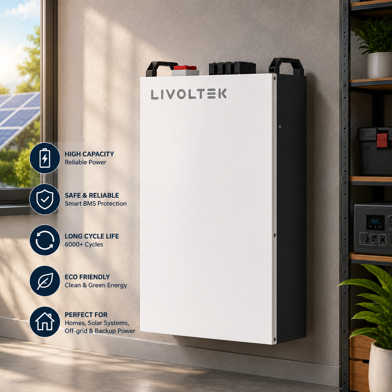 5kW 48V Livoltek Lithium Battery – 100Ah BLF-B51100R11001
