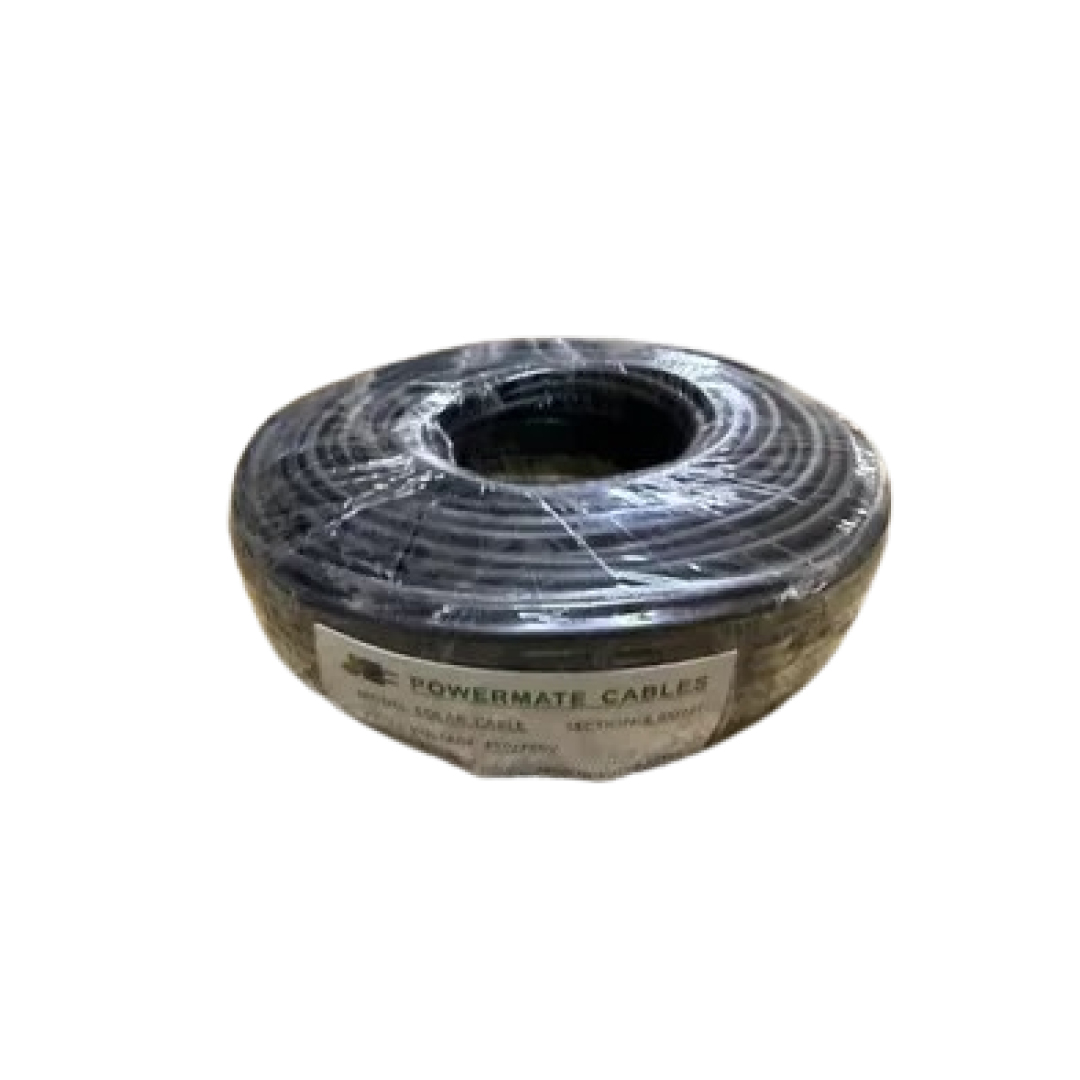 6.0mm Powermate Solar DC Cable 90m – Black | 6.0mm PV Solar DC Cable 90m Black