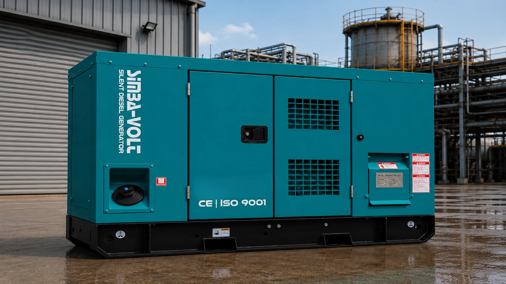 100kVA Diesel Silent Generator Simba Voltsilent Water Cooled 