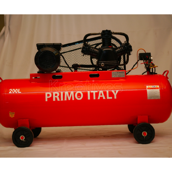 Primo Italy 200L Electric Air Compressor Belt Driven HL200LE