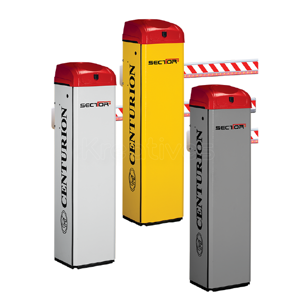 6m Traffic Barrier Centurion Sector II (includes Motor and 6m LED Pole)