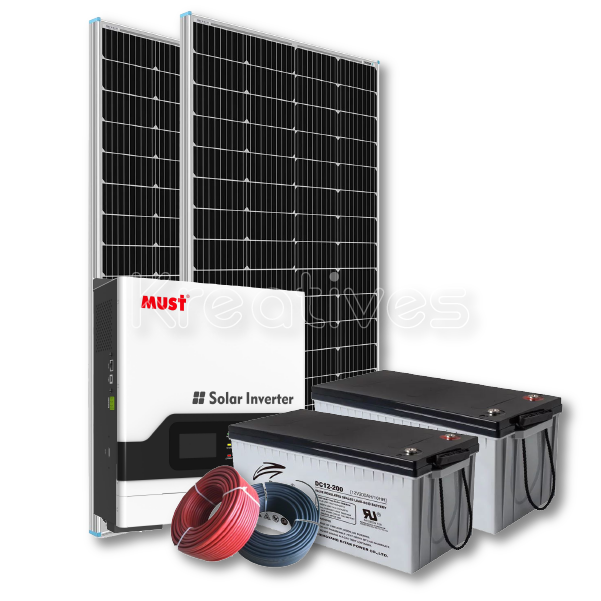 Must 2Kva 2000Watts 60A MPPT Solar Backup System