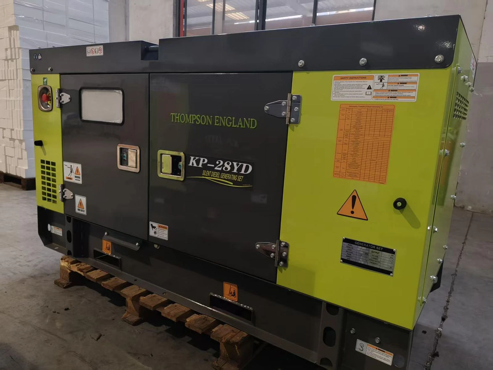 Thompson England Water-Cooled 15Kva Silent Generator with ATS - Single phase DG-17000-S