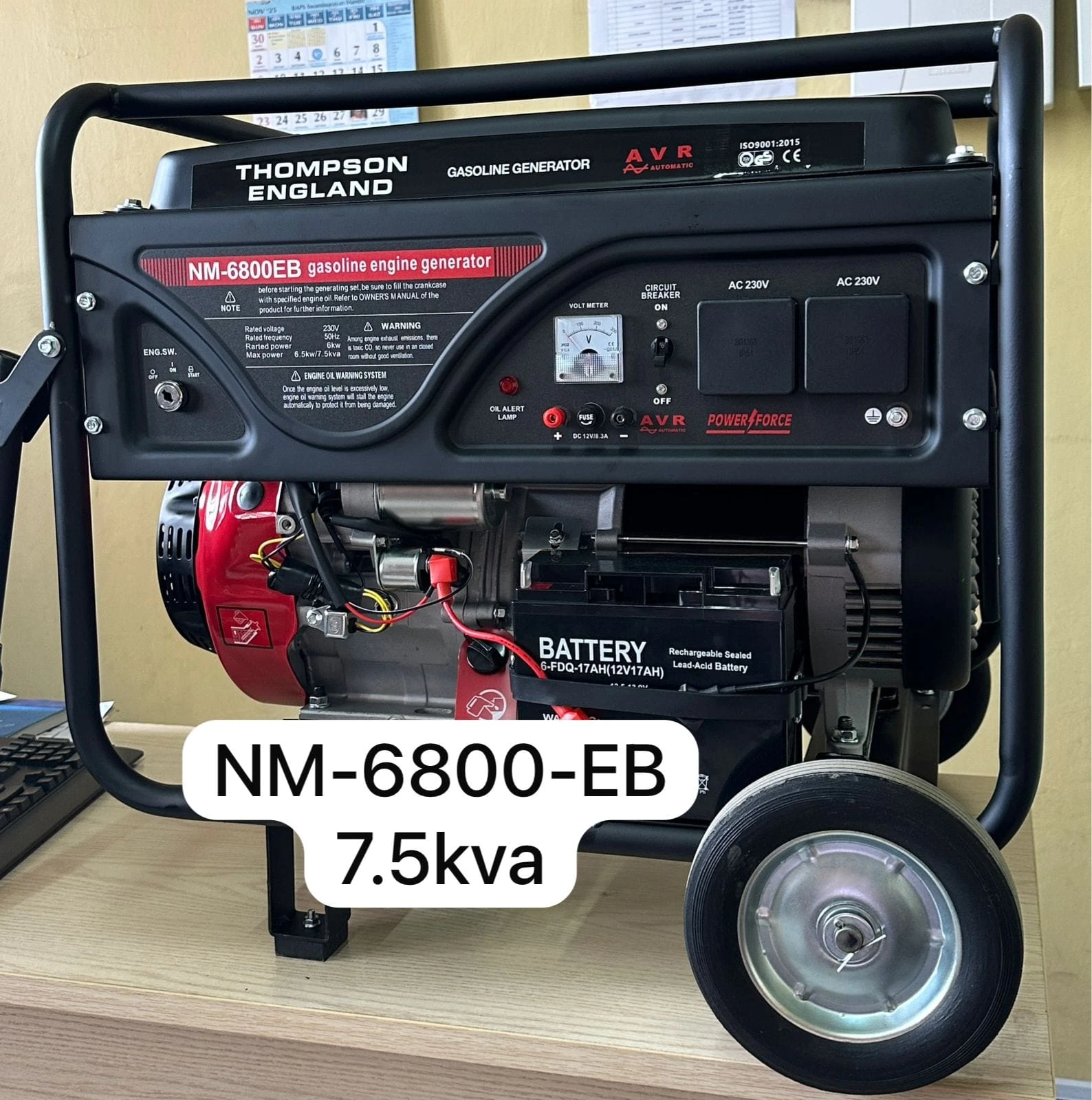 7.5kva Petrol generator Thompson England 
