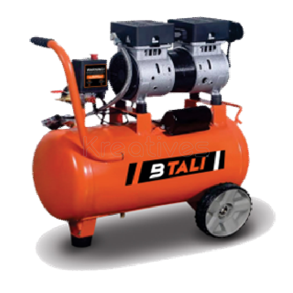 BTALI 25L 8Bar 1HP Silent Electric Air Compressor | Industrial Standard BT 50 OFAC
