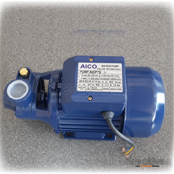 Aico Japan 50M 0.75HP Booster Pump Electric AKP70