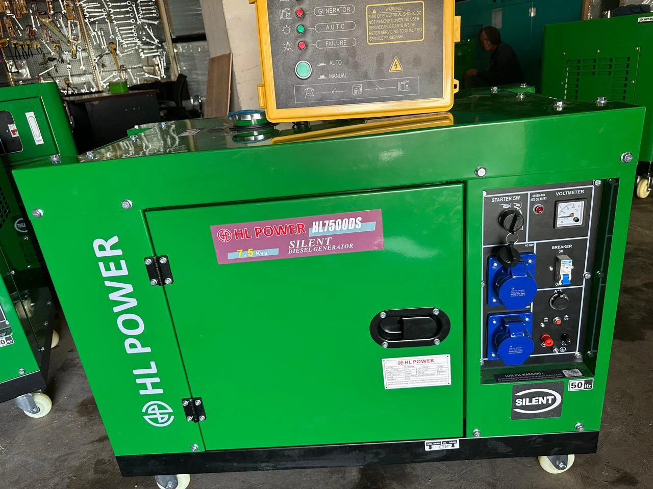 HL Power UK Diesel 7.5Kva Silent Generator With ATS - HL7500DS