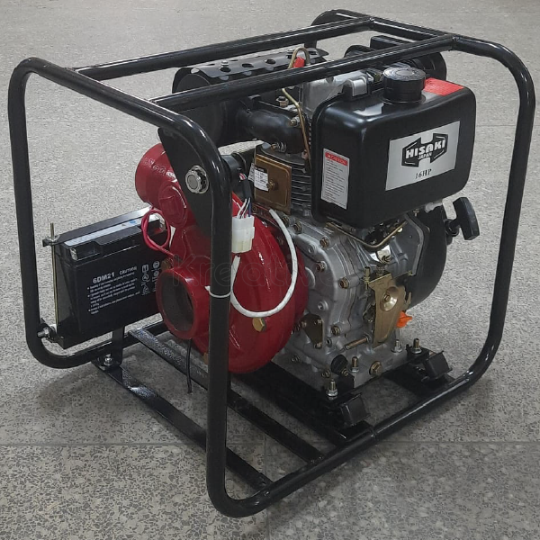 Hisaki Japan Diesel 3 Inches 16HP Water Pump High Pressure - Key Start with Battery