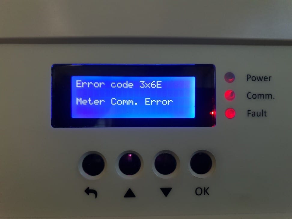 Must 3kva Hybrid inverter Error 56