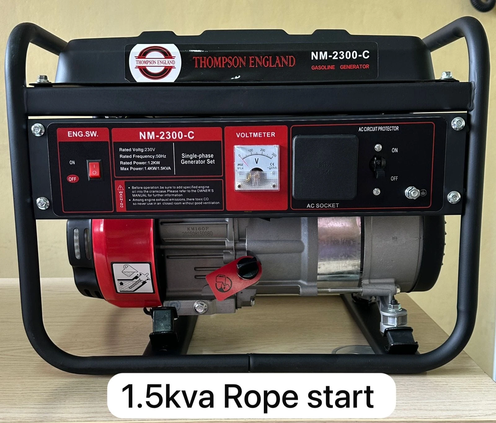 1.5kva Petrol generator Thompson England 