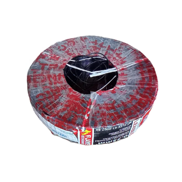 Tronic Flexible 1 Core Cable 0.75mm - Black Meters