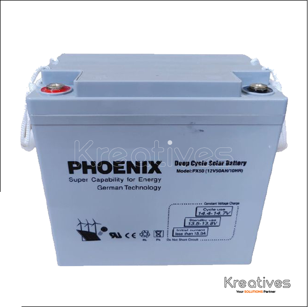 Phoenix 12V 50Ah Lead Sealed maintenance free battery