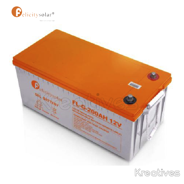 Felicity 12v 200ah Gel Battery Deep Cycle FL-G-200AH 12V