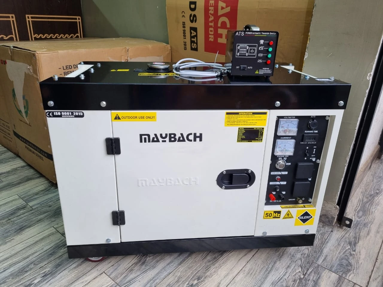 10KVA 3-PHASE MAYBACH SILENT DIESEL GENERATOR +ATS