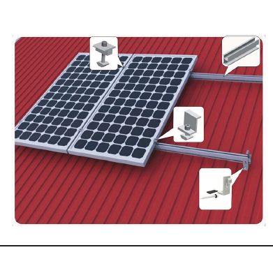 Aluminium Solar Structure Kit 4 Panels | 4.8m Rails + Clamps