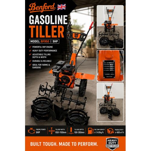 Benford 9HP Gasoline Tiller BF950 | Kreatives.co.ke Kenya