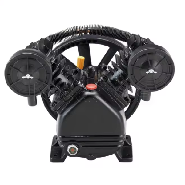 V type Air Compressor Pump (cast iron), 2 piston x 55mm