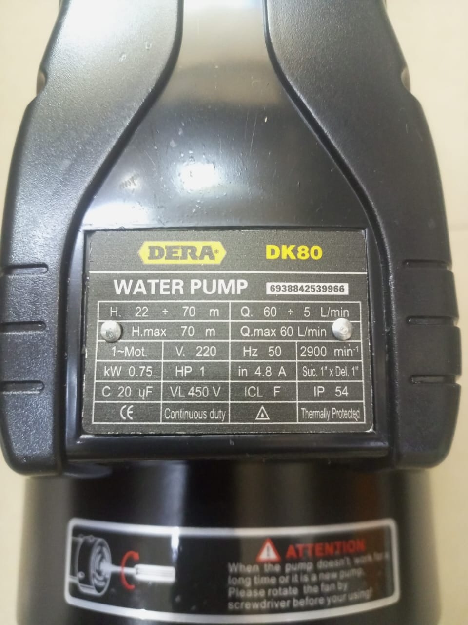 Dera 1HP Booster Pump – ~25m Head | Kreatives.co.ke Kenya