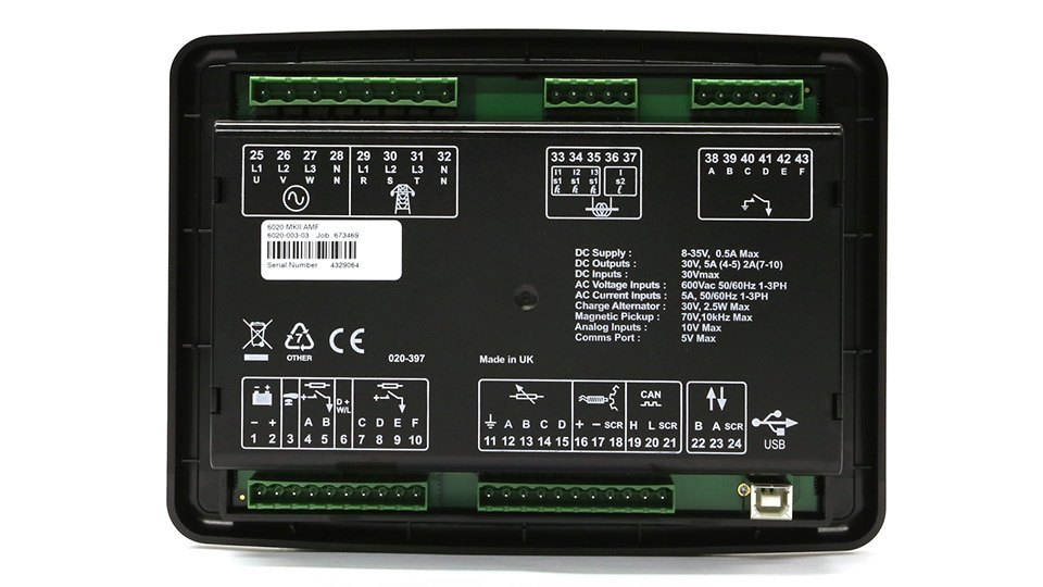 DSE 6020 MKII Deep Sea Generator Controller