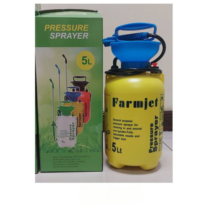 FarmJet 5L Pressure Sprayer – Pest & Fertilizer Sprayer | Kreatives.co.ke Kenya