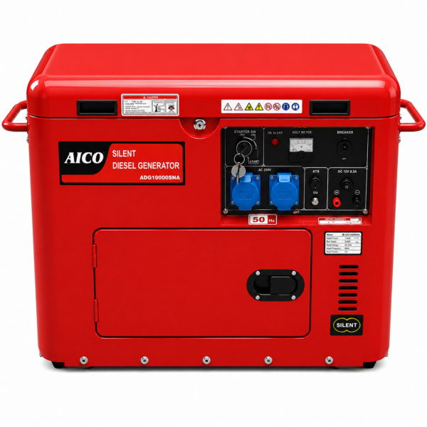 Free Delivery Nairobi | Original & Warranted - 10kVA ADG10000SNA Aico Japan Diesel Generator – Single Phase