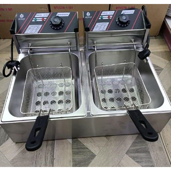 12L Double Deep Fryer – Heavy-Duty Stainless Steel - 24-Month Warranty