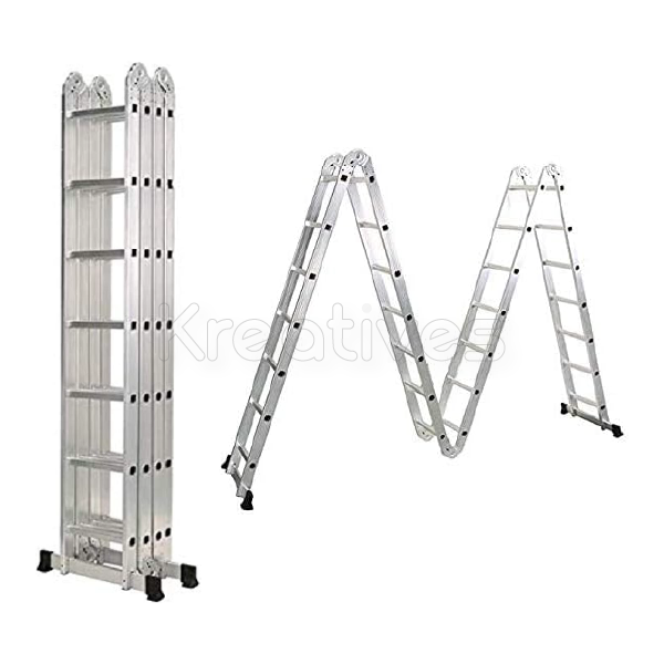 Multi Purpose 4x10 Step Foldable Aluminum Ladder FFL410