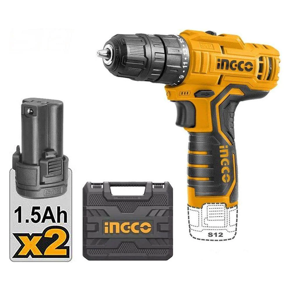 Ingco 12V 20Nm Li-Ion Cordless Drill | Kreatives.co.ke Kenya
