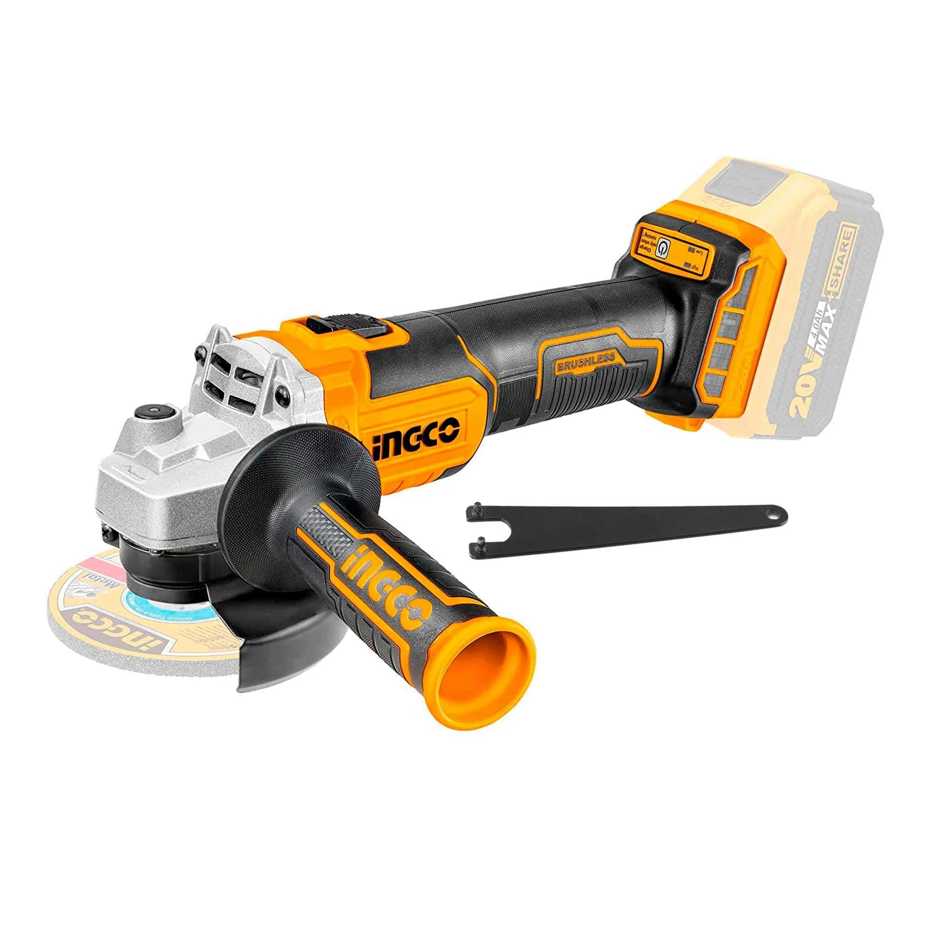 Ingco 20V 115mm Lithium-Ion Angle Grinder | Kreatives.co.ke Kenya