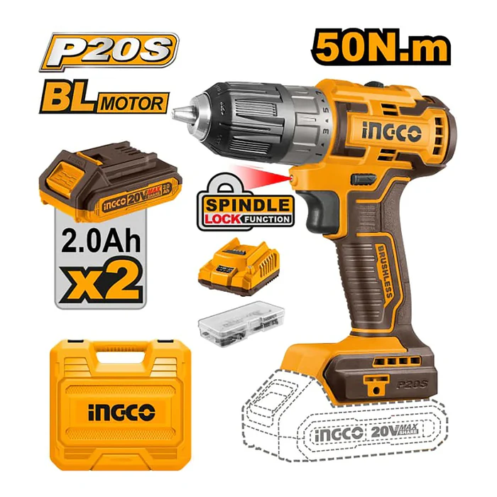 Ingco 20V Brushless Cordless Drill | Kreatives.co.ke Kenya