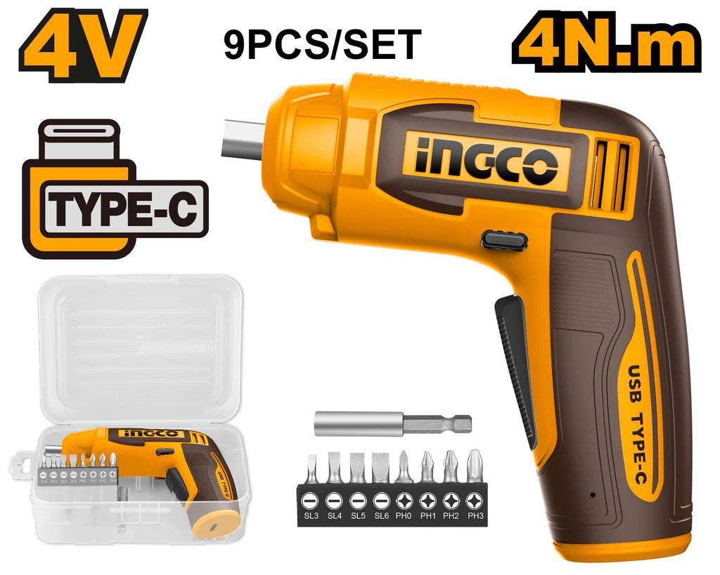 Ingco 4V Cordless Screwdriver | Kreatives.co.ke Kenya