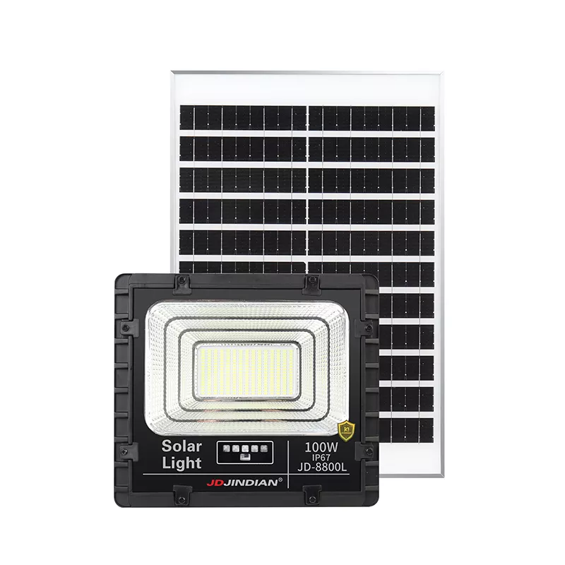 JD-8800L Original Metal Casing Solar LED Floodlight 100W