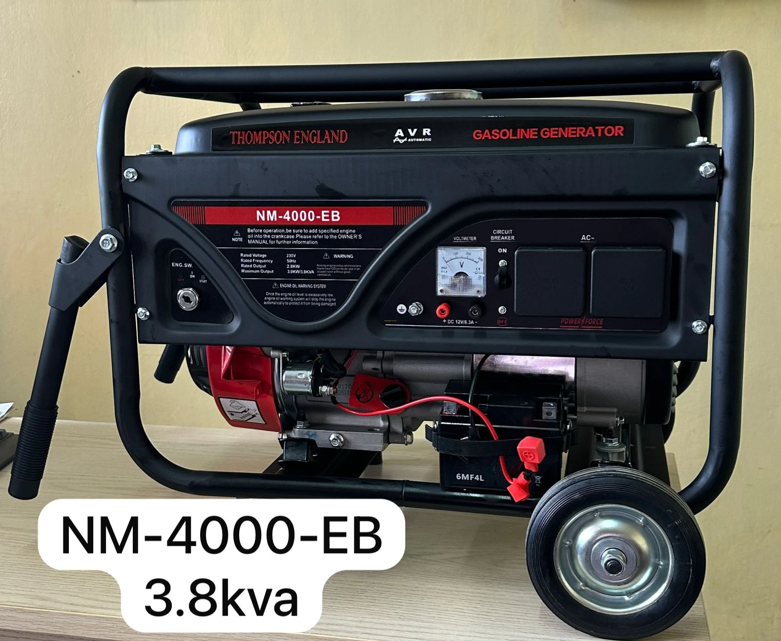 3.8kva Petrol generator Thompson England 