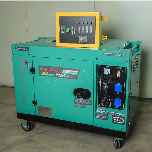 HL Power UK 9kva Diesel Single Phase Generator With ATS