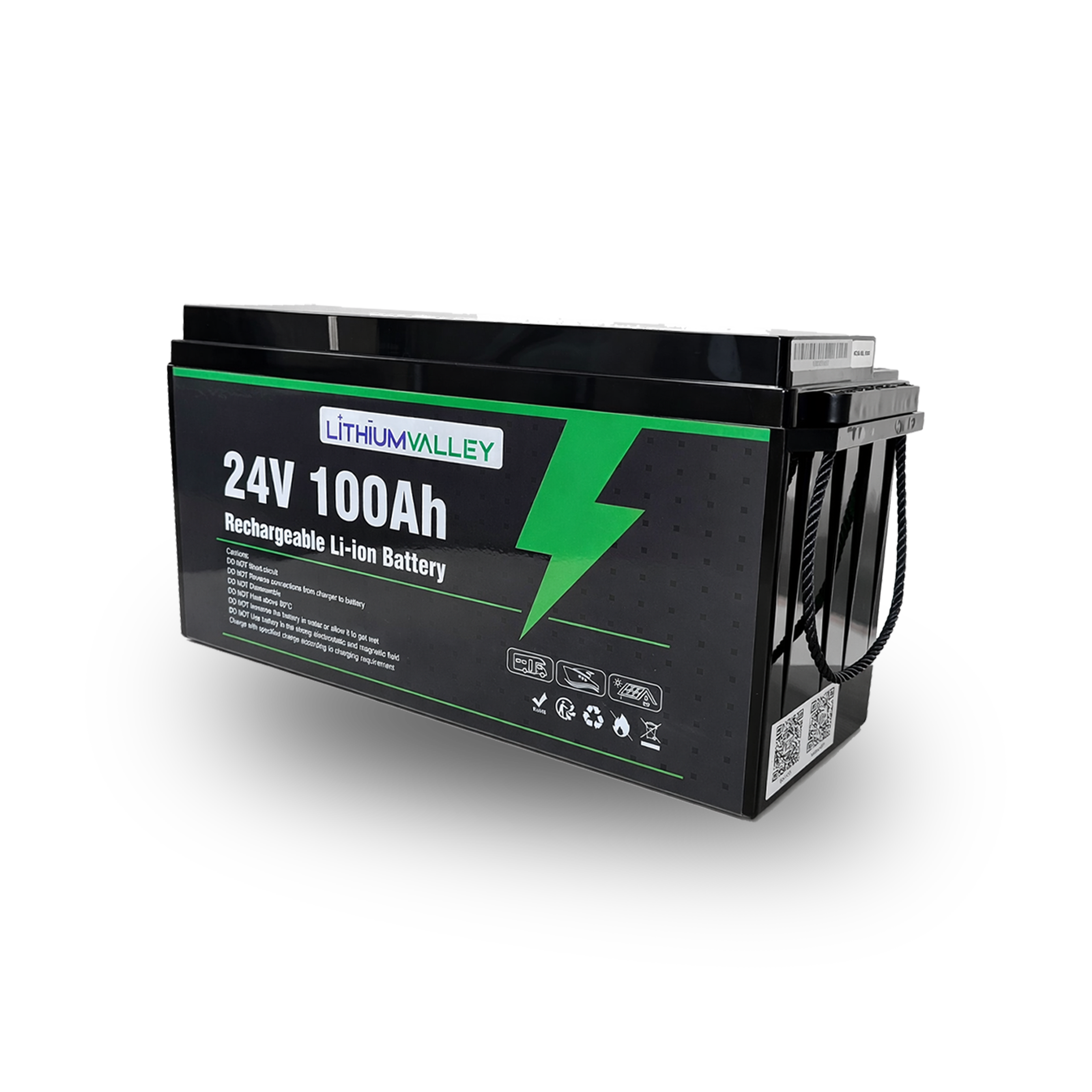 Lithium Valley 24V 100Ah Solar Battery | LiFePO4 Battery