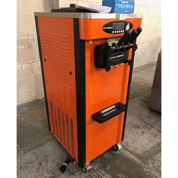 Commercial Soft Ice Cream Machine - 3 Flavors