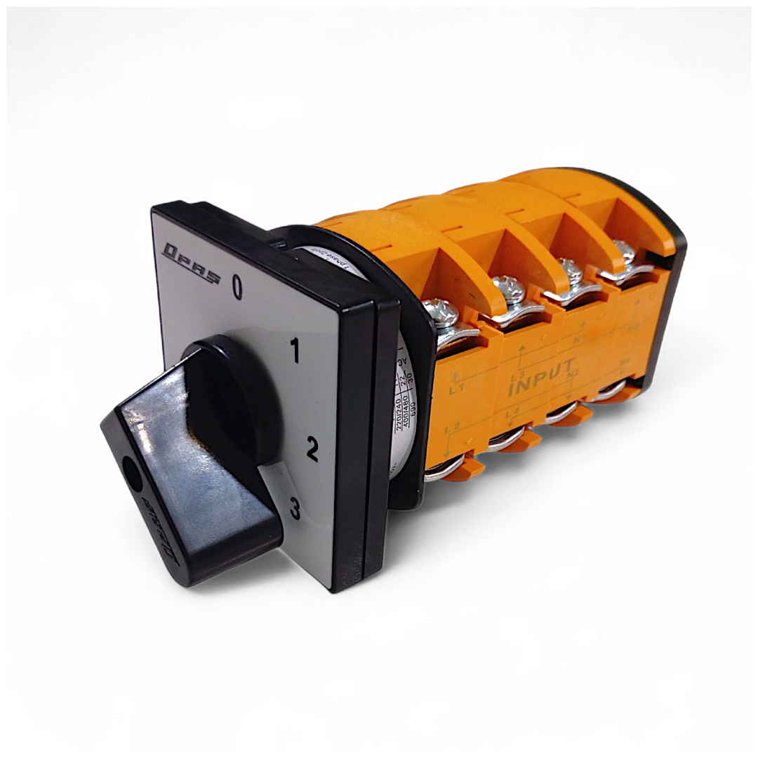 Opas 100A 4P Changeover Switch with Box | Opas 100A 4-Pole Changeover with Enclosure