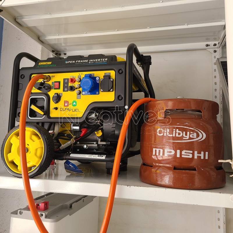 Champion 8.5kva LPG gas + Petrol generator